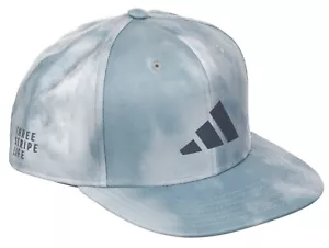 Adidas 3 Bar Tie Dye Snapback Hat Cap Three Stripe Life Gray - Picture 1 of 4