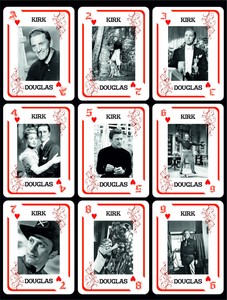KIRK DOUGLAS 1 BOX WITH 54 POKER PLAYING CARDS - ARGENTINA!  NIB 