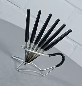 6 GML Antikor cuchillo de fruta Fruit Knive en soporte vintage años 60 - Imagen 1 de 11