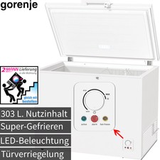 Gorenje 303 L Gefriertruhe Gefrierschrank Tiefkühltruhe Eisschrank Gefriergerät