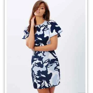 Keepsake The Label Womens Size XS Navy Camouflage Floral Wasting Time Dress New - Picture 1 of 12