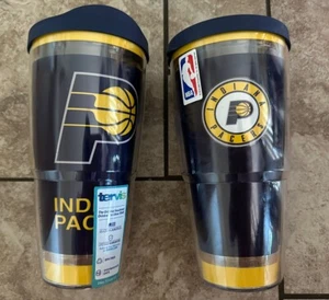 NUEVO Indiana Pacers NBA Baloncesto Tervis Viaje Vaso Tapa 24 onzas - Imagen 1 de 4