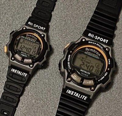 Reloj digital vintage Armitron Instalite para él y ella hombres mujeres todo deportivo Foto 1 de 4