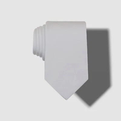 Corbata profesional Oxford lisa blanca para hombre Perry Ellis $55 talla 58 X 3,25 Foto 1 de 4