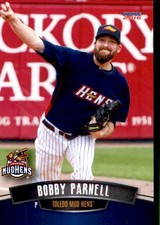 2016 Toledo Mud Hens Choice #17 Bobby Parnell Salisbury North Carolina NC Card