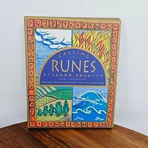 Casting the Runes Unlock the Ancient Craft of Self Prediction Book Card Deck VTG - Picture 1 of 13