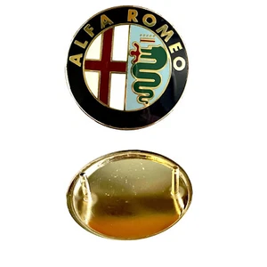 Fregio Stemma Logo per ALFA ROMEO 33 75 145 146 155 156 164 in ABS + Biadesivo - Imagen 1 de 3