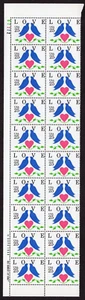 Scott #2440 Love Birds Plate Block of 20 Stamps - MNH P#U2222 UL - Picture 1 of 1