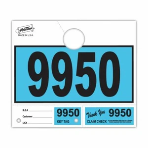1000 Car Dealer Service Hang Tags Mechanic Repair Shop 3 Piece System Blue - Picture 1 of 1