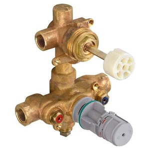 VALVOLA GREZZA TERMOSTATICA AMERICAN STANDARD R522S 2 MANIGLIE CON DEVIATORE A 2 VIE - Foto 1 di 8