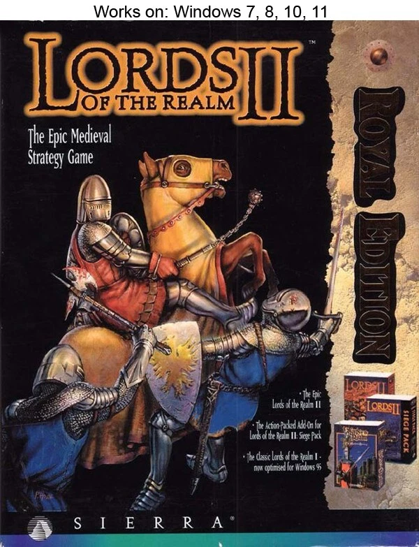 Lords of the Realm II: Royal Edition PC Game Sierra 1997 Windows 10 11 - Image 1 of 2