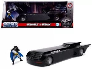 Batmobile with Batman Diecast Figure "Animated Series" DC Comics Series 1/24 Die - Picture 1 of 1