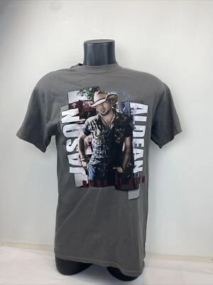 Camiseta Jason Aldean 2015 Burnin It Down Gira de Conciertos, Adulto Unisex Mediana Foto 1 de 4