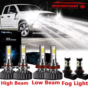 Faro LED + bombillas antiniebla para Dodge Ram 1500 2500 3500 2009 2010 2011 2012 - Imagen 1 de 12