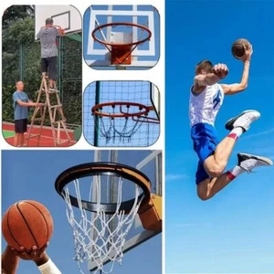 Pu Professional Basketball Net Detachable Basketball Hoop Net Outdoor - Picture 1 of 11