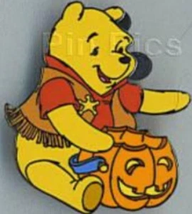 Disney Pin 37752 DL Halloween Pooh Vaquero Disfraz Jack-o-lantern Calabaza LE 2400 - Imagen 1 de 1