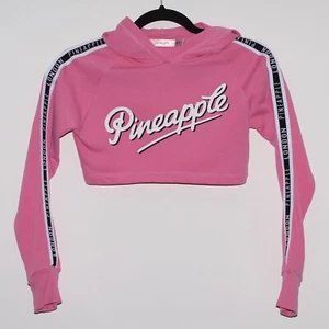 Girls PINEAPPLE London Pink Cropped Hoodie Age 9–10 Years Long Sleeve Dancewear - Picture 1 of 6