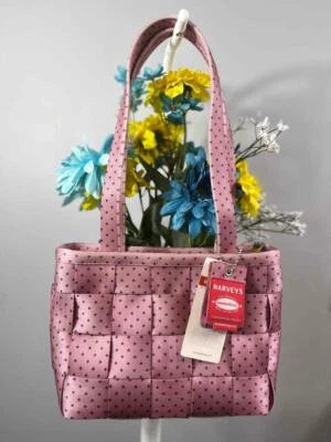 Bolso de hombro HARVEYS cinturón de seguridad clásico rosa con lunares Foto 1 de 4