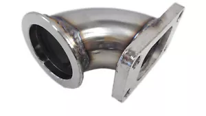 90 Degree Stainless Steel Adapter T3 flange to 2.3” ID 3.2"OD V-band Flange - Bild 1 von 9