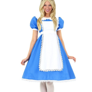 Women's Supreme Alice In Wonderland Blue Dress Costume SIZE S (with defect)