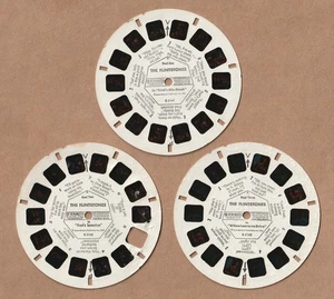 Set of three vintage View-Master reels The Flintstones 1962 - Picture 1 of 1