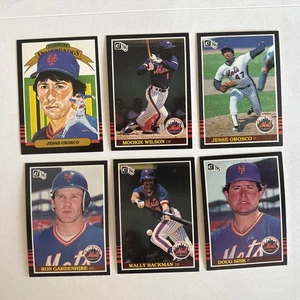 1986 Donruss Baseball Card Lot New York Mets Mookie Wilson 482, Orosco 22 + More - Picture 1 of 2
