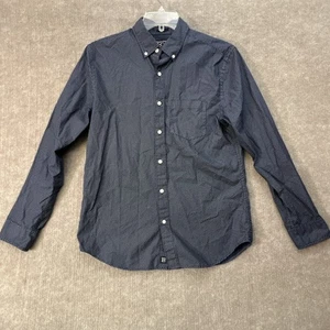 Rye Hawker Rye Men’s Slim Fit Button Up Shirt Medium Navy Geometricn AOP Casual - Picture 1 of 10