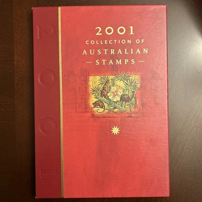Álbum de estampillas del anuario postal de Australia 2001 colección. Estampillas MNH. Deluxe Edtn Foto 1 de 4