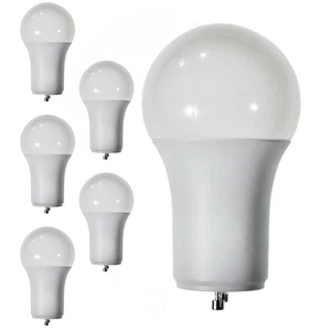 Diodesy A19 LED 9.5W 800LM GU24 5000K 120V CRI80 230° Dimmable White 6Pk - Picture 1 of 2