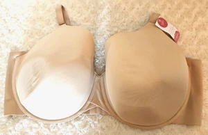 Sujetador Cacique ligeramente forrado cobertura completa 46H beige con aros suavizante trasero - Imagen 1 de 4