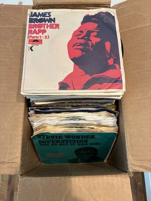 Lot of 200+ Vintage SOUL/FUNK/R&B/ROCK/ETC 45's. Some hits, Some obscure titles. - Image 1 of 4