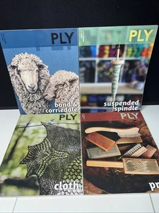 Issue 24 25 26 27  PLY Magazine  Handspinners Yarn Knitting Spr Sum Aut Win 2019 - Picture 1 of 23