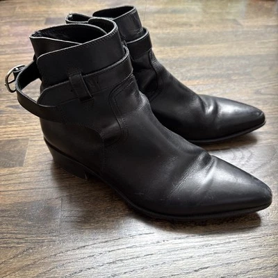 Paul Smith Black Leather Ankle Books, UK 6, Italy - Image 1 of 4