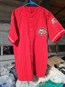Vtg 80's Starter San Francisco 49ers Baseball Jersey Men's LG Good Condition - Picture 1 of 21