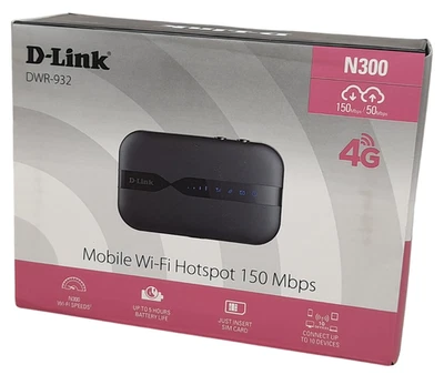 D-Link DWR‑932 4G LTE Mobile WiFi Hotspot - Image 1 of 3