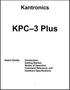 Kantronics KPC-3 Plus Benutzerhandbuch: 236 Seiten, spulengebunden, flach liegend, PVC-Hüllen - Bild 1 von 1