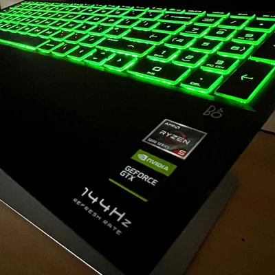 HP Pavilion 15.6" RYZEN 5 NVIDIA GPU 144Hz 16GB RAM Gaming Laptop 1.2TB SSD FAST - Image 1 of 4