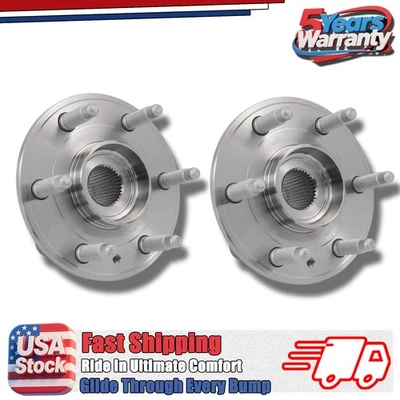 Par de bujes de rueda delanteros o traseros + conjunto de rodamientos para GMC Acadia 2007-2015 2016 Foto 1 de 4