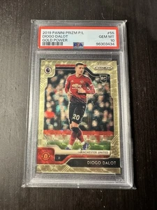 2019-20 Panini Prizm Premier League Diogo Dalot /5 Gold Power PSA10 RC POP1 - Bild 1 von 2