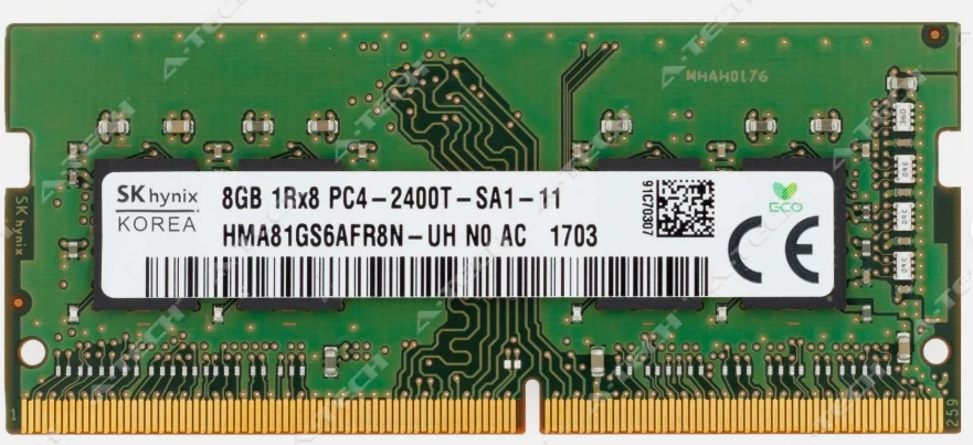 Hynix 8GB DDR4 2400 MHz PC4-19200 1Rx8 SODIMM Laptop Memory RAM HMA81GS6AFR8N-UH - Image 1 of 1