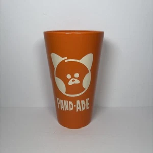 Disney Pixar Turning Red Pand-Ade 16 oz Ceramic Tumbler Cup Mug Orange White Ltr - Picture 1 of 6