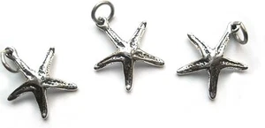 3 Cantidad. Dije grande de estrellas de mar de plata de ley .925 de JensFindings  - Imagen 1 de 2