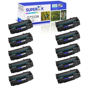 10x Q7553A Tonerkartusche Schwarz für HP LaserJet P2010 P2014 P2015 P2015d P2015x - Bild 1 von 24