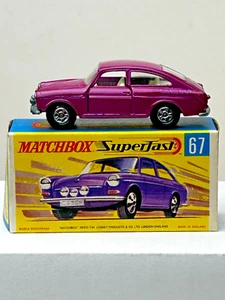Matchbox Superfast No. 67 Volkswagen 1600TL with Original Box, Nice - Picture 1 of 17