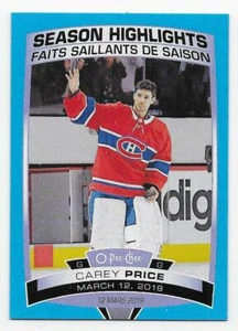 19/20 O-PEE-CHEE BLUE BORDER PARALLEL Hockey (#551-600) U-Pick From List - Picture 1 of 26