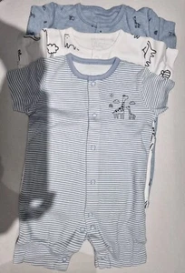 Baby Boy Romper Suit size 6_9 Months Blue New with Tags. - Picture 1 of 3