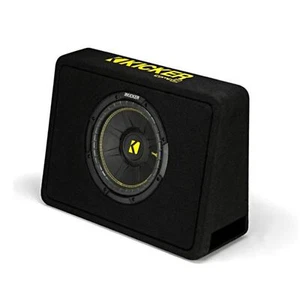 Kicker Ported Enclosure with CompC 10" 4 Ohm Subwoofer 600W Peak 44TCWC104 - Picture 1 of 7