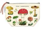 Cavallini - 100% Cotton Vintage Pouch Bag - 15x22cms - Mushrooms/Funghi