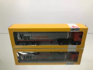 LION TOYS SCANIA 144G 530 VOS LOGISTICS TRUCK+BULKTRAILER -1:50- GOOD IN BOX - Imagen 1 de 12