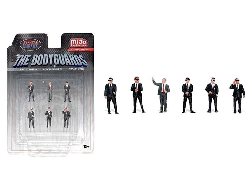 Figuras de guardaespaldas modelo a escala 1:64 fundido a presión - American Diorama AD2421 Foto 1 de 1